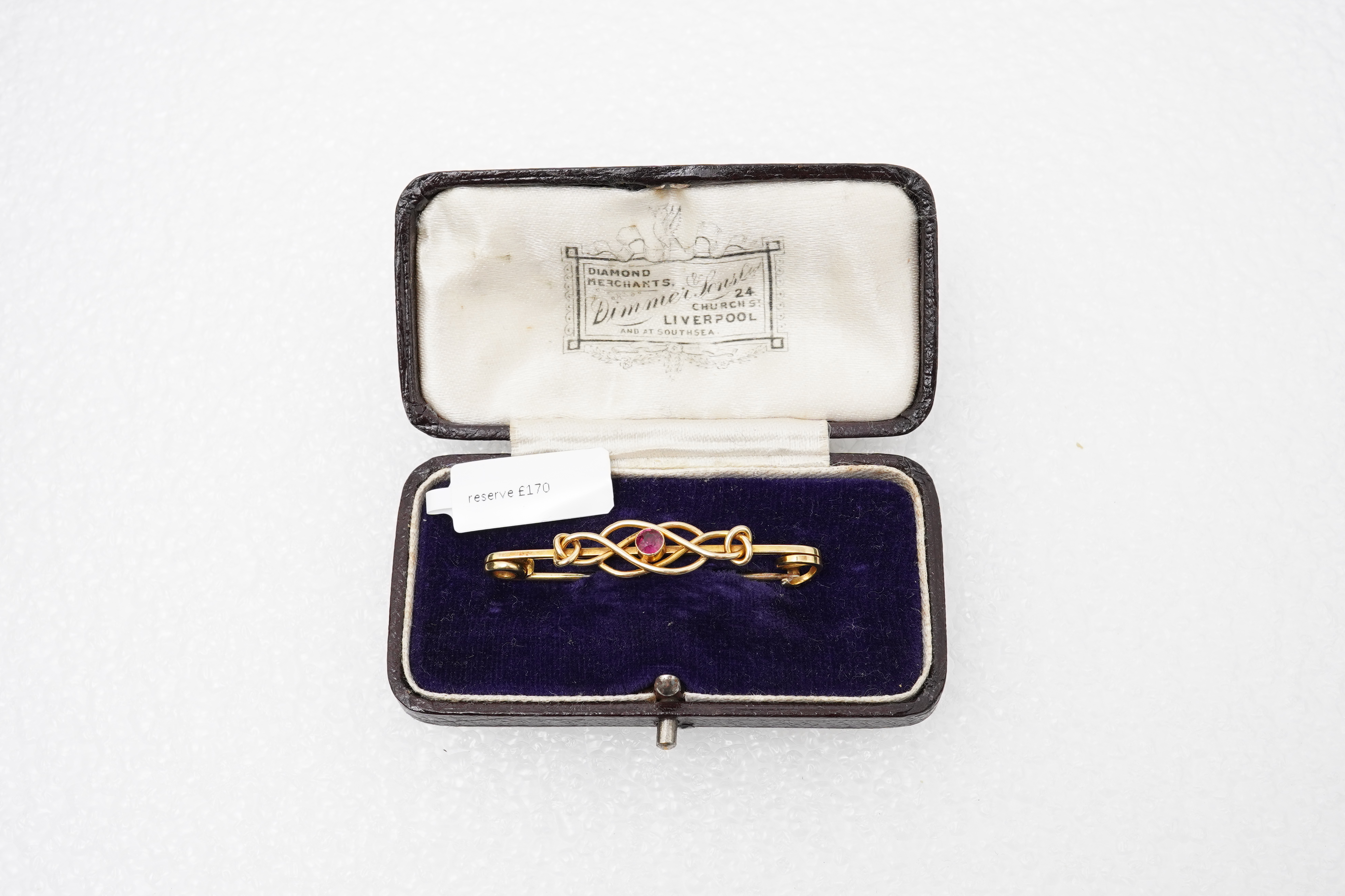 A late Victorian garnet brooch, circa 1900